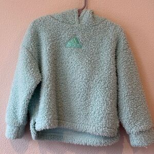 adidas Kids Light Blue Fleece Hoodie